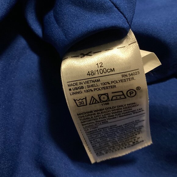 Banana Republic Blue Cocktail Dress with Ruffles - Picture 8 of 8